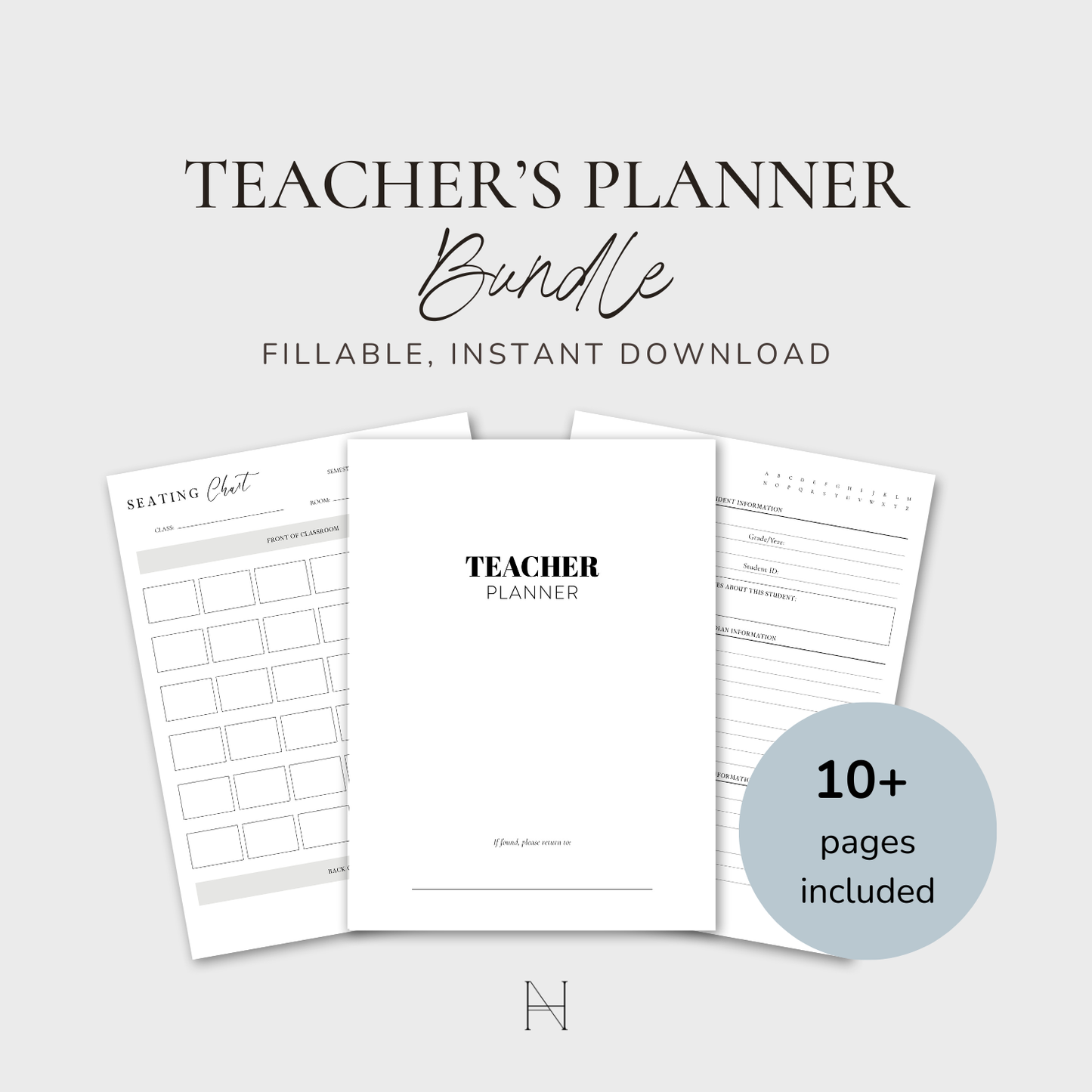 Teacher's Editable Planner Bundle