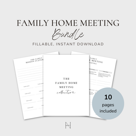 Family Home Meeting Bundle