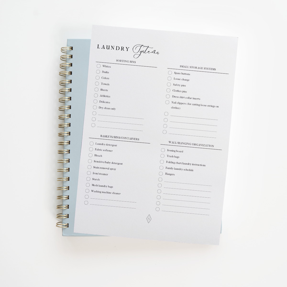 Laundry Organization Insert